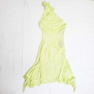 Just Cavalli One Shoulder Tie Dress - Green